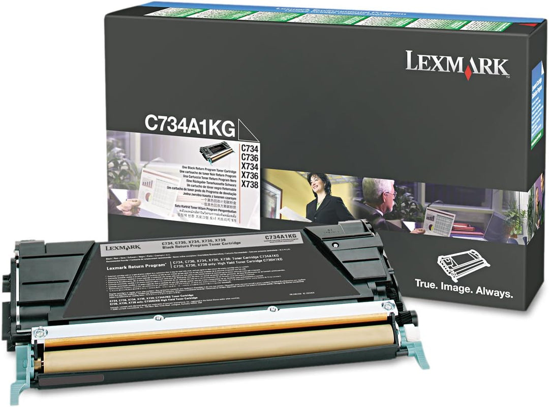 Lexmark Tonerkartusche für F C73X X73X Kapazität 8000 Seiten, schwarz, Schwarz