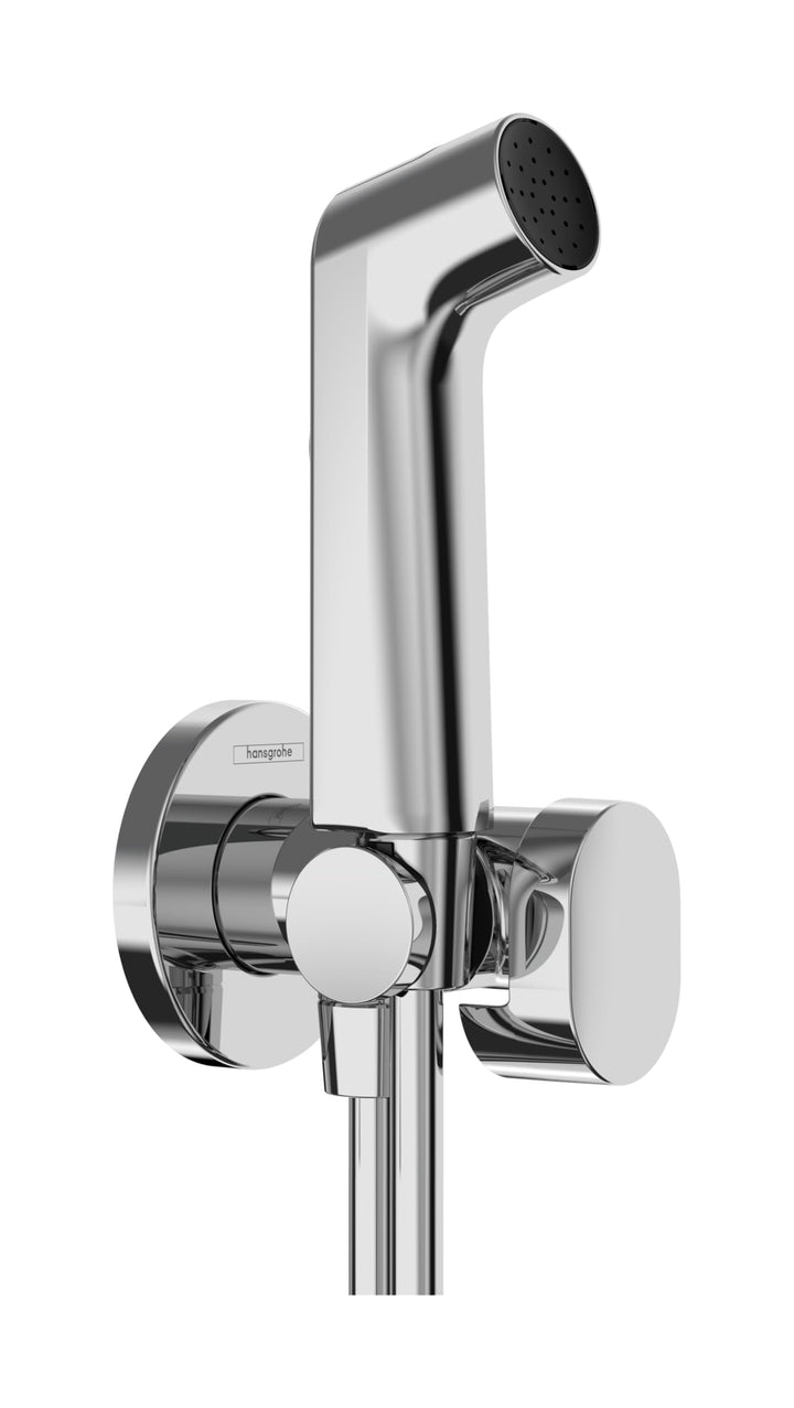 hansgrohe Bidette Handbrause S mit 1 wassersparenden Strahlart (EcoSmart), inkl. Absperrventil, Brau