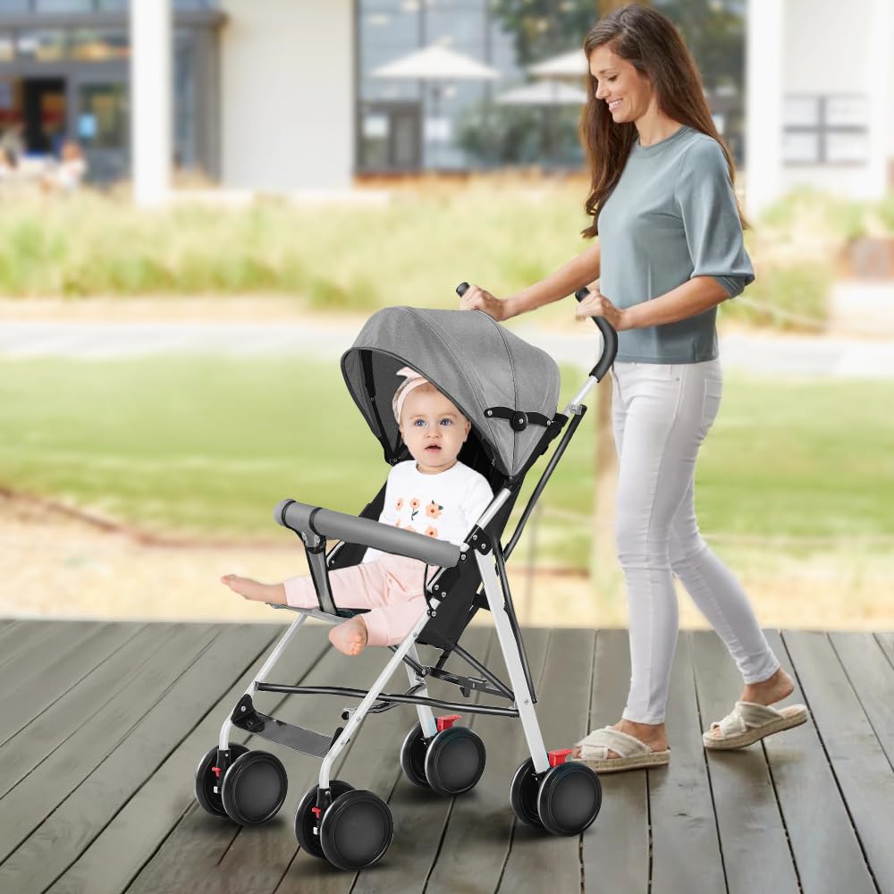 homewell Kinderwagen CITY Buggy Kinderbuggy klappbar Sportwagen Faltbar mit Sicherheitsgurt und Sonn