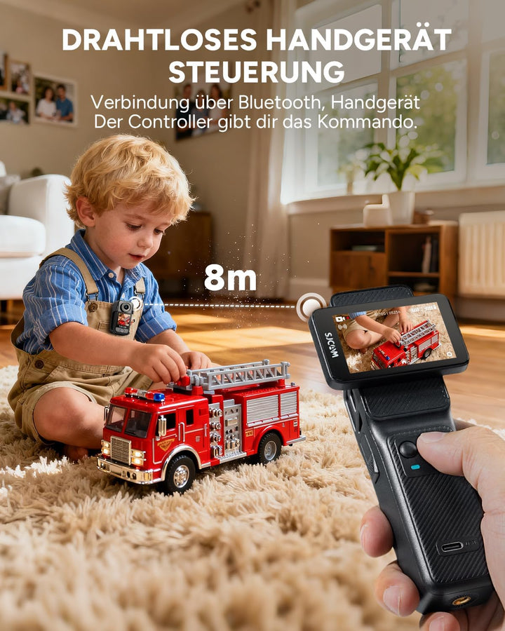 SJCAM C400 Vlog Combo(Keine Speicherkarte),Vlogging Camera 4K Videokamera,7 Stunden Akku und 6 Achse