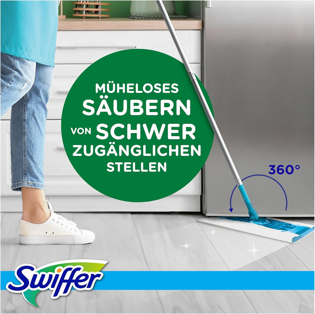 Swiffer Bodenwischer Wet & Dry Starter-Kit Mit Trockenen Und Feuchten Bodentüchern Zum Reinigen Von