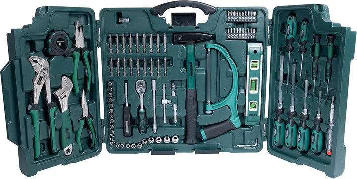 Brüder Mannesmann M29085 Premium Universal und Haushalts-Werkzeugkoffer, Blau, 89-tlg Single, Single