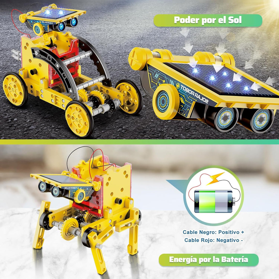 Hot Bee Solar Roboter Kinder, Experimente für Kinder ab 6-10, Geschenk Junge 8 9 10 11 12 Jahre, Spi