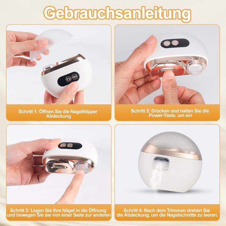 Elektrischer Nagelknipser Nagelfräser Elektrische Nagelfeile, 2026 Upgrade 3-in-1 Elektrischer Nagel