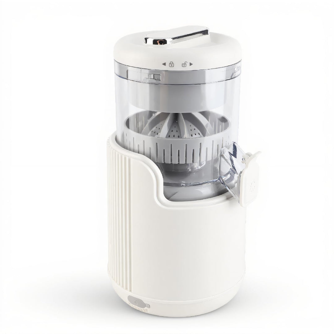Elektrische Zitruspresse, Auslaufsicher, über USB Wiederaufladbar, 360-Grad-Motor-Saftpresse, 500 Ml
