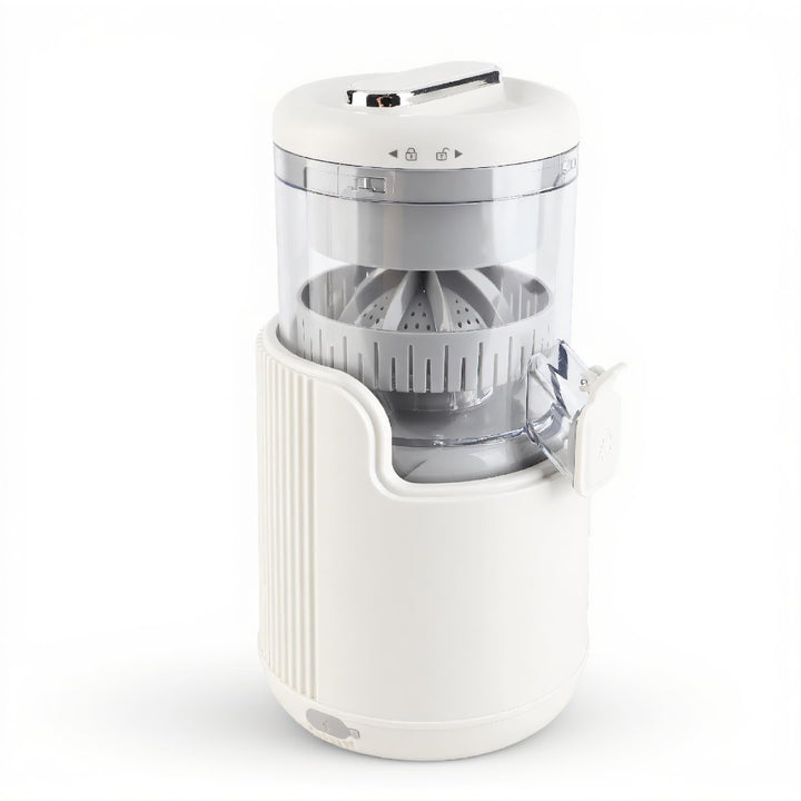 Elektrische Zitruspresse, Auslaufsicher, über USB Wiederaufladbar, 360-Grad-Motor-Saftpresse, 500 Ml
