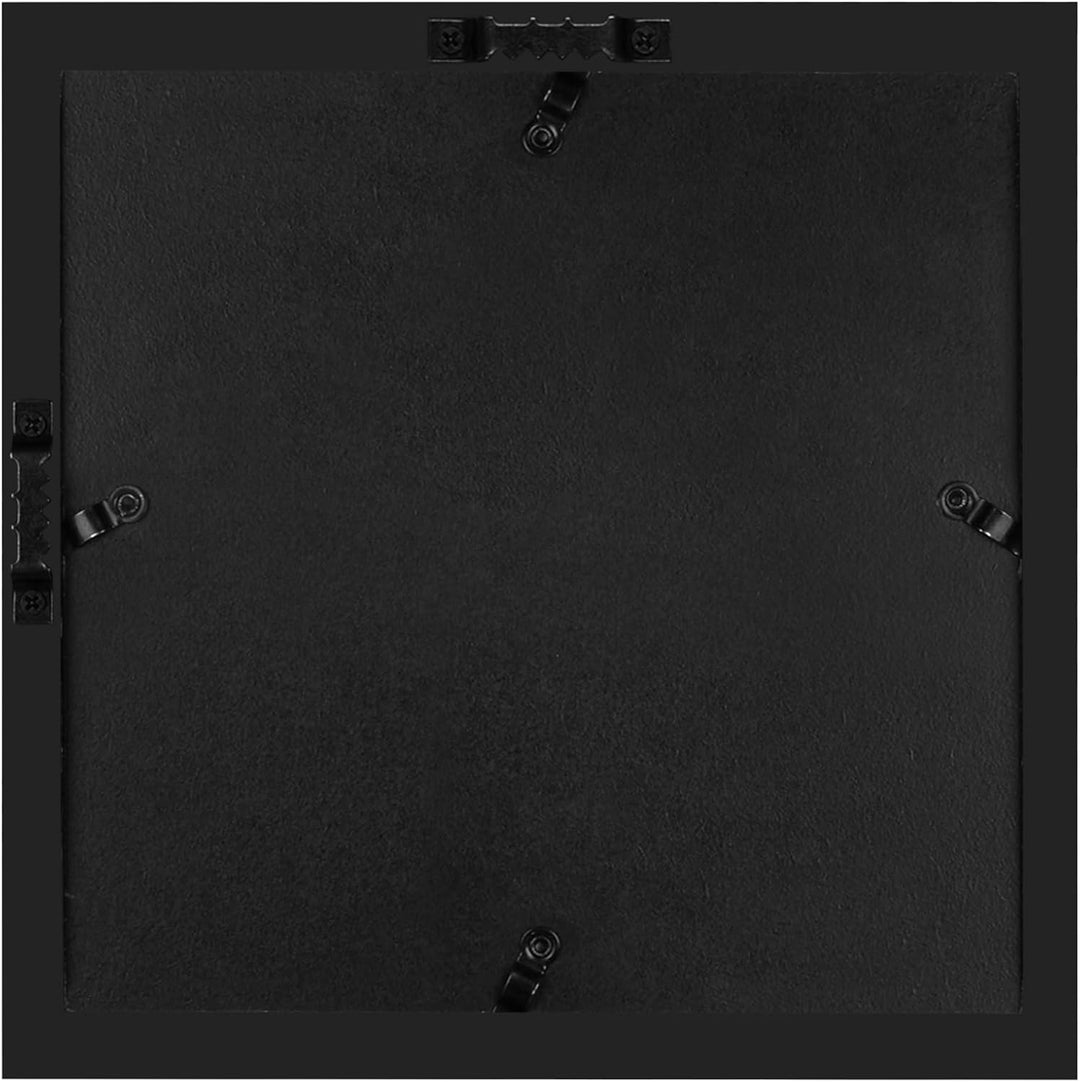 Americanflat 3D-Bilderrahmen zum Befüllen in Schwarz - 2er Set - 20x20 cm Tiefer Objektrahmen mit We