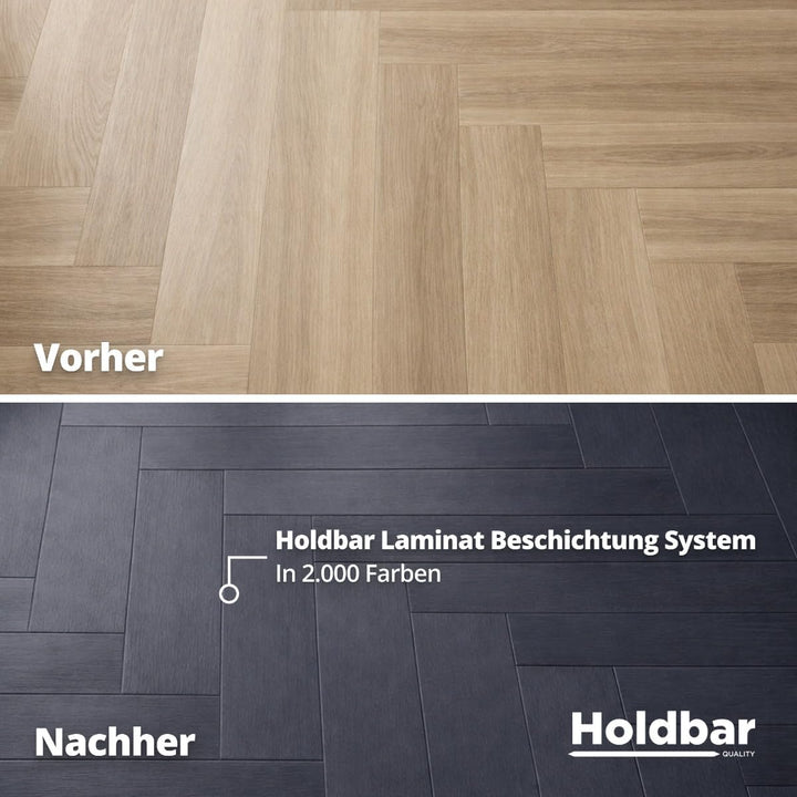 Laminat Deckbeschichtung Matt 1 Kg - Schützt Laminat Boden - Transparente 2-Komponenten-PU-Beschicht