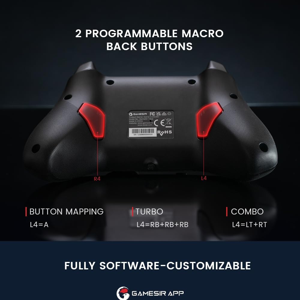 GameSir T4 Cyclone Pro Wireless Pro Controller für PC/Switch/Lite/OLED, Switch Remote Gamepad mit Ha