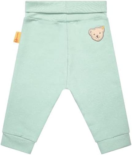 Steiff Baby Set für Mädchen, T-Shirt cloud dancer, Joggerpants harbor gray 50, 50