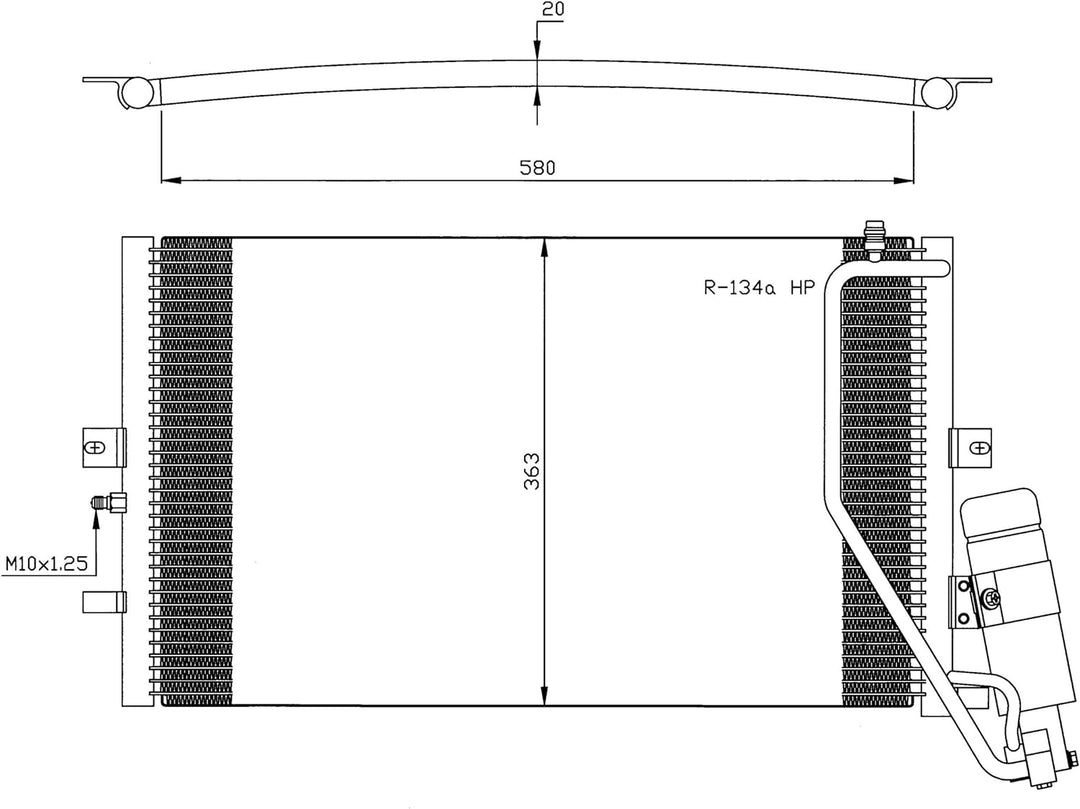 NRF 35558 Kondensator, Klimaanlage