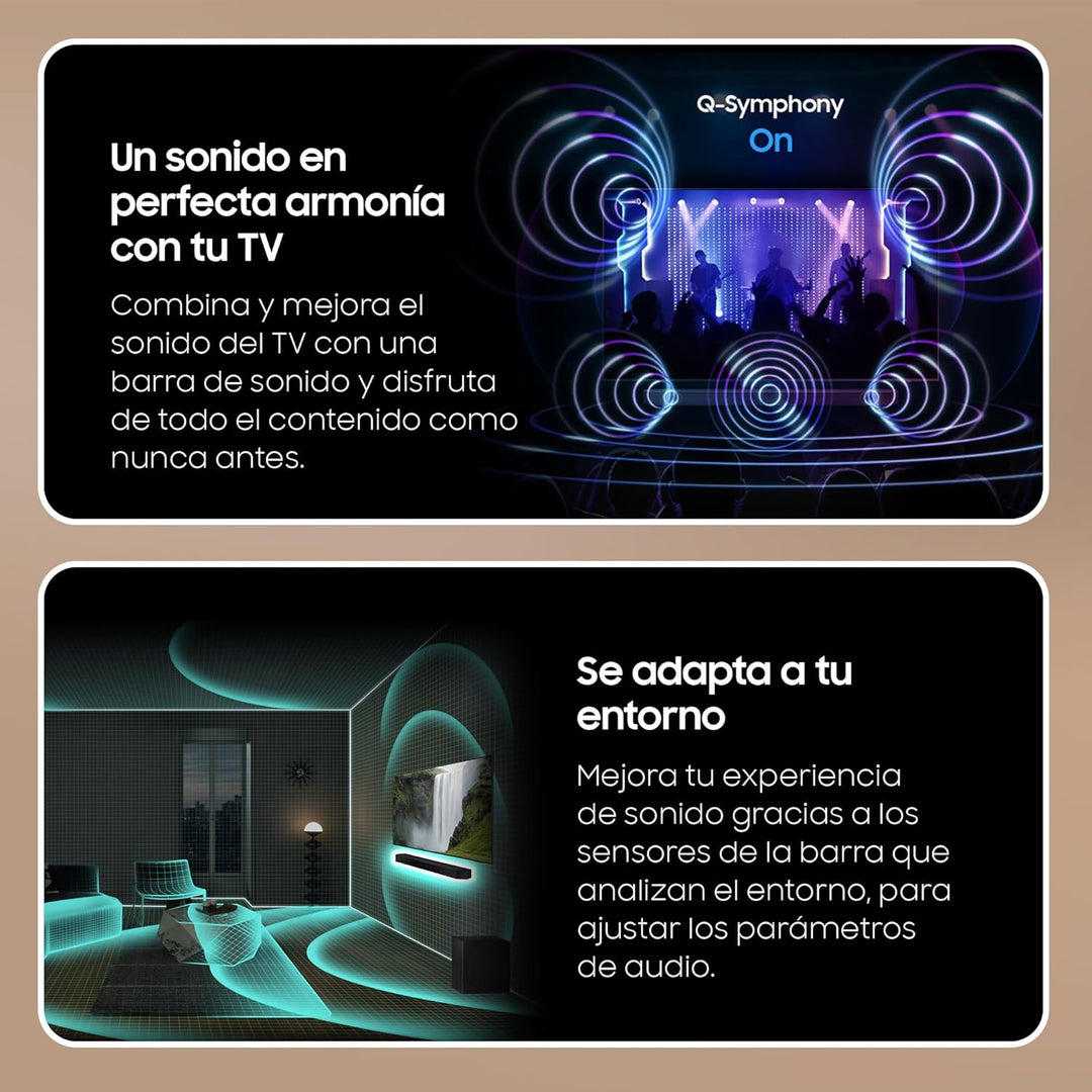 SAMSUNG Soundbar HW-Q990D/ZF 2024 - Dolby Atmos Wireless, Q-Symphony, 11.1.4 Kanäle, SpaceFit Sound