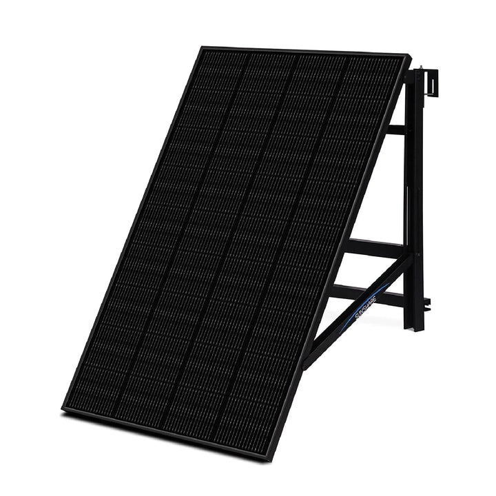 SUNSHARE RAY 200W Full Black Solarmodul inkl. Geländer-Halterung – TopCon N-Typ – 25% Wirkungsgrad –