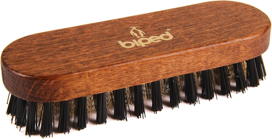 biped Schuhpflege Set für Rauleder - mit Schuhbürsten und 2 Veloursleder Pflege Sticks z2311