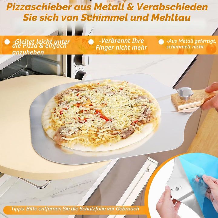 Pizzastein Round 5er Set 15" Round, 15" Round