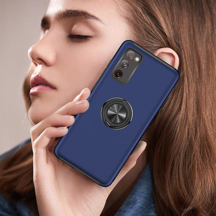 Hülle für Samsung Galaxy S20 FE 4G,5G mit 1 Pack Schutzfolie, Handyhülle mit Eingebetteter 360° Grad