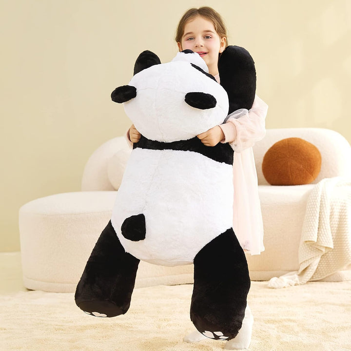 IKASA Gross Panda Kuscheltier Riesen Stofftier,Gross Plüschtier Riesige Plüsch Spielzeug 78cm Flausc