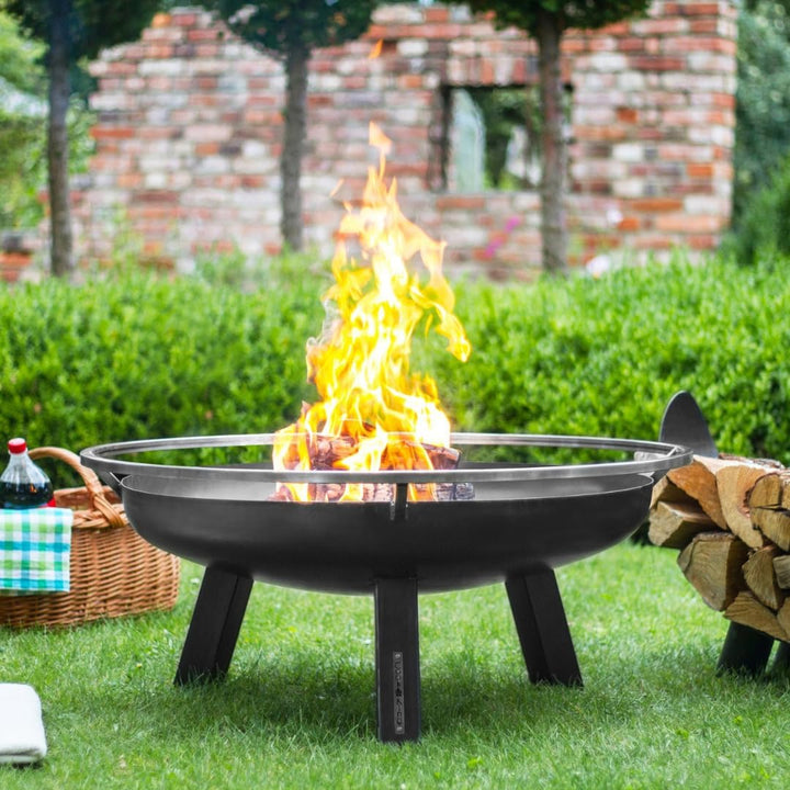 CookKing Porto Feuerschale 80 cm - BBQ Feuerschalen für den Garten - Feuerstelle Outdoor & Feuertonn