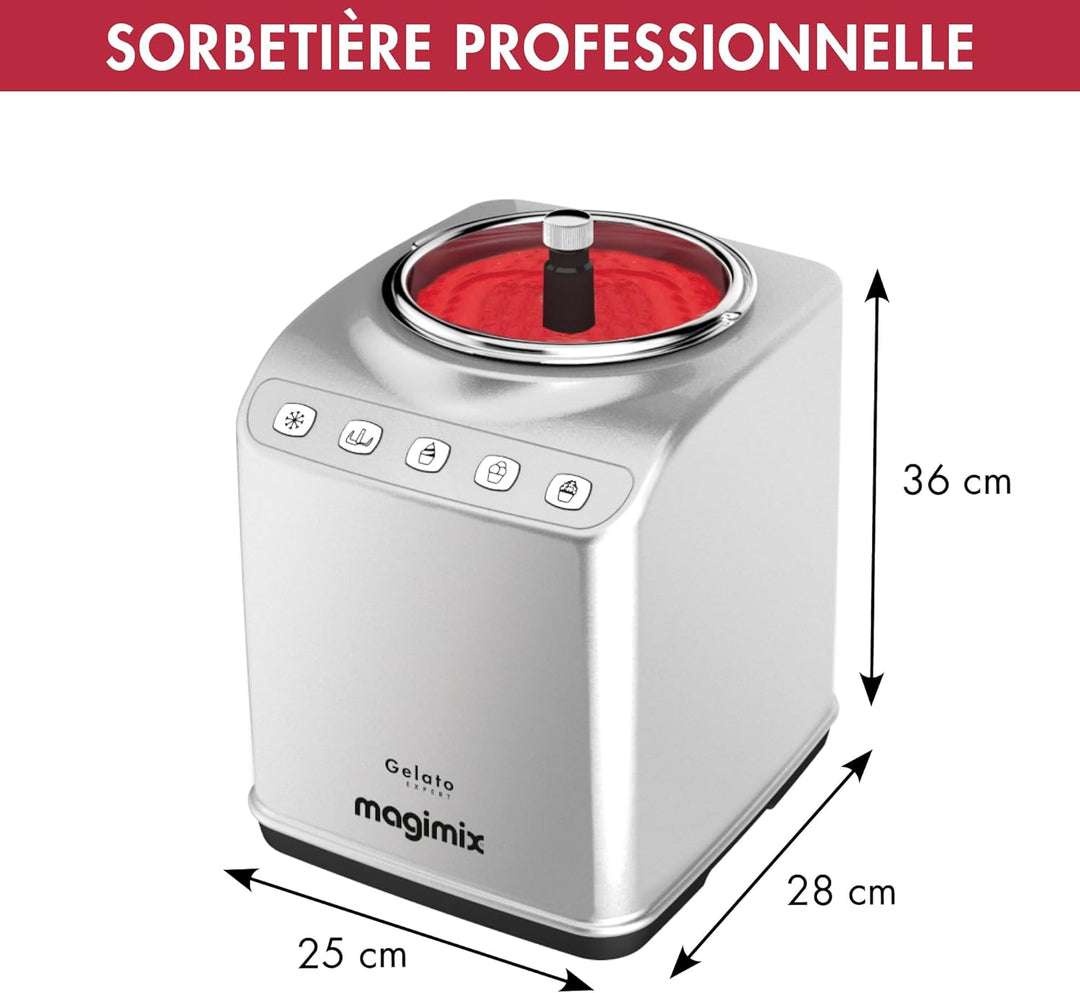 Magimix 11680 Eis Expert – Ice Cream Makers (Stainless Steel, Ice Cream, Sherbet)