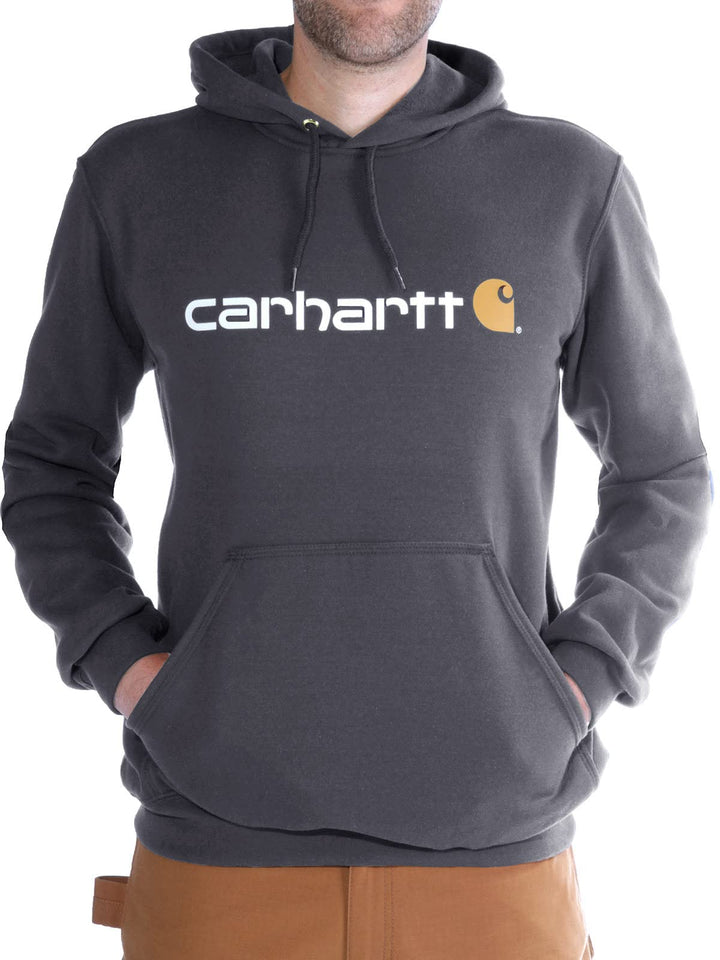Carhartt Herren Weites, Mittelschweres Sweatshirt mit Logo-Grafik Sweater XS Anthrazit Meliert, XS A