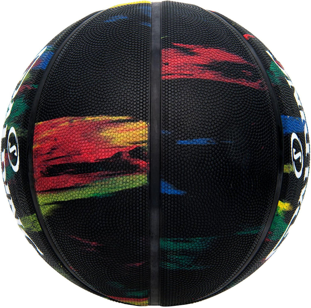 Spalding Unisex – Erwachsene Marble Sz7 Ball 7 Black Rainbow, 7 Black Rainbow