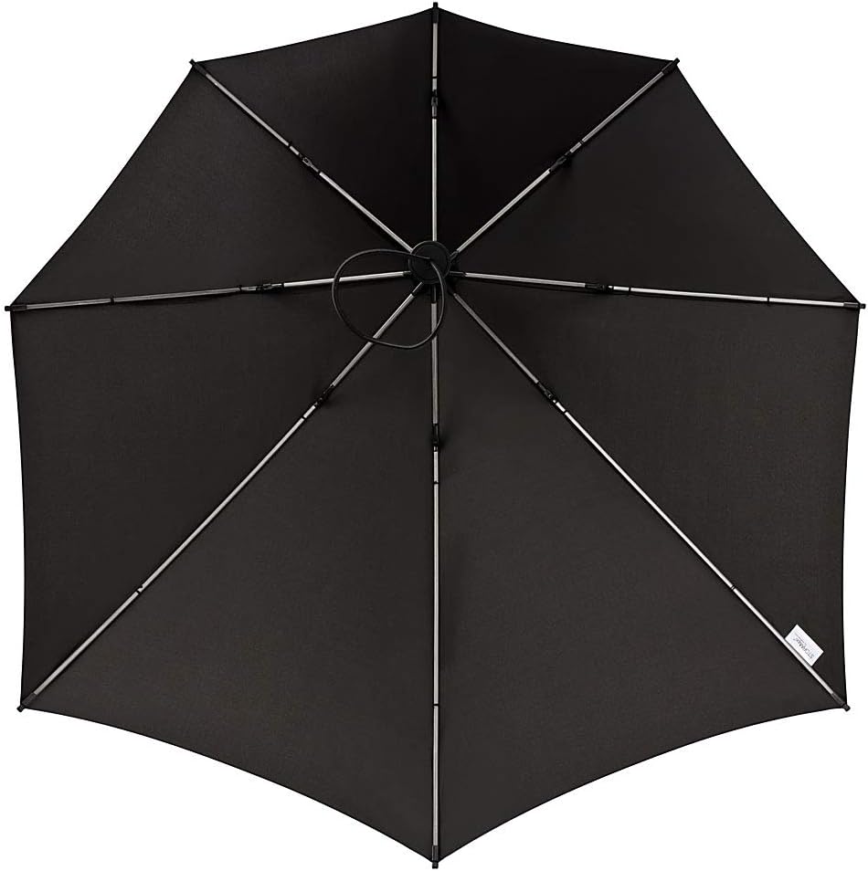 VON LILIENFELD Regenschirm Sturmschirm Stylisch Fiberglas Stabil Alex grau