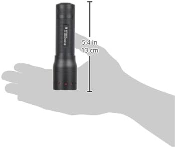 Ledlenser 501046 P7 Professionelle LED-Taschenlampe, schwarz. Auf 450 Lumen aufgerüstet, Hochleistun