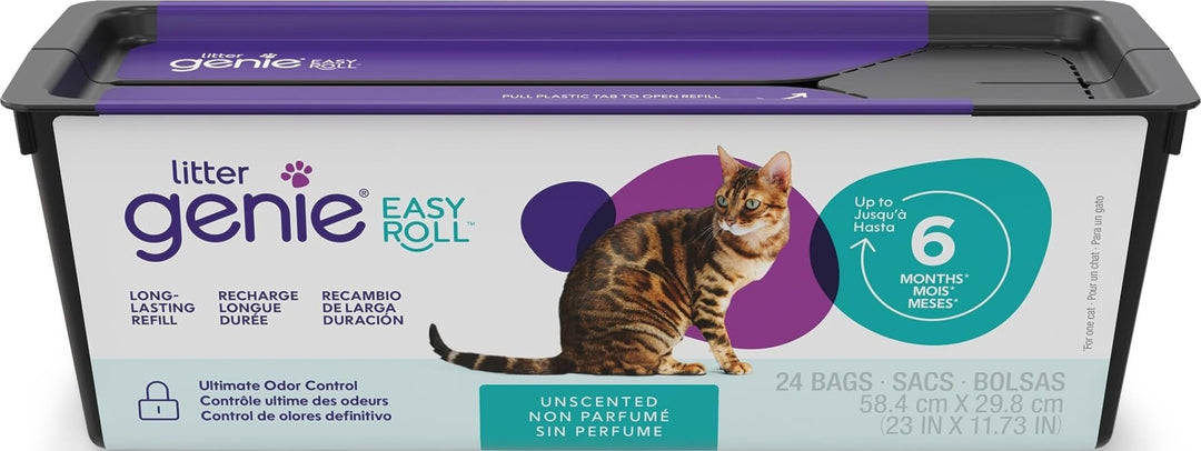 Litter Genie Easy Roll Nachfüller, Katzenstreu Entsorgungssystem, ultimative Geruchskontrolle, mühel