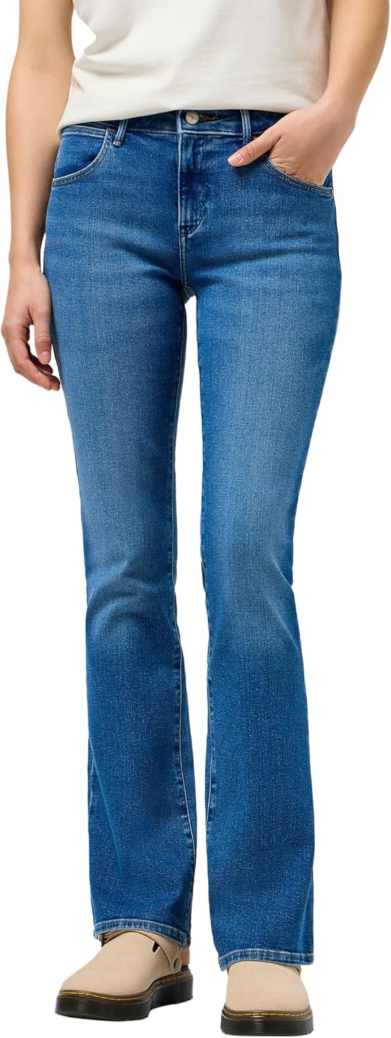 Wrangler Damen Jeans Bootcut 24W / 32L Raven, 24W / 32L Raven