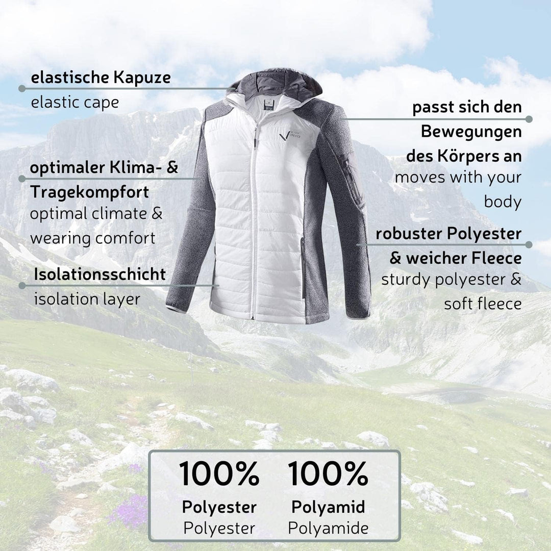 Black Crevice Damen Hybridjacke (weiss, 38)