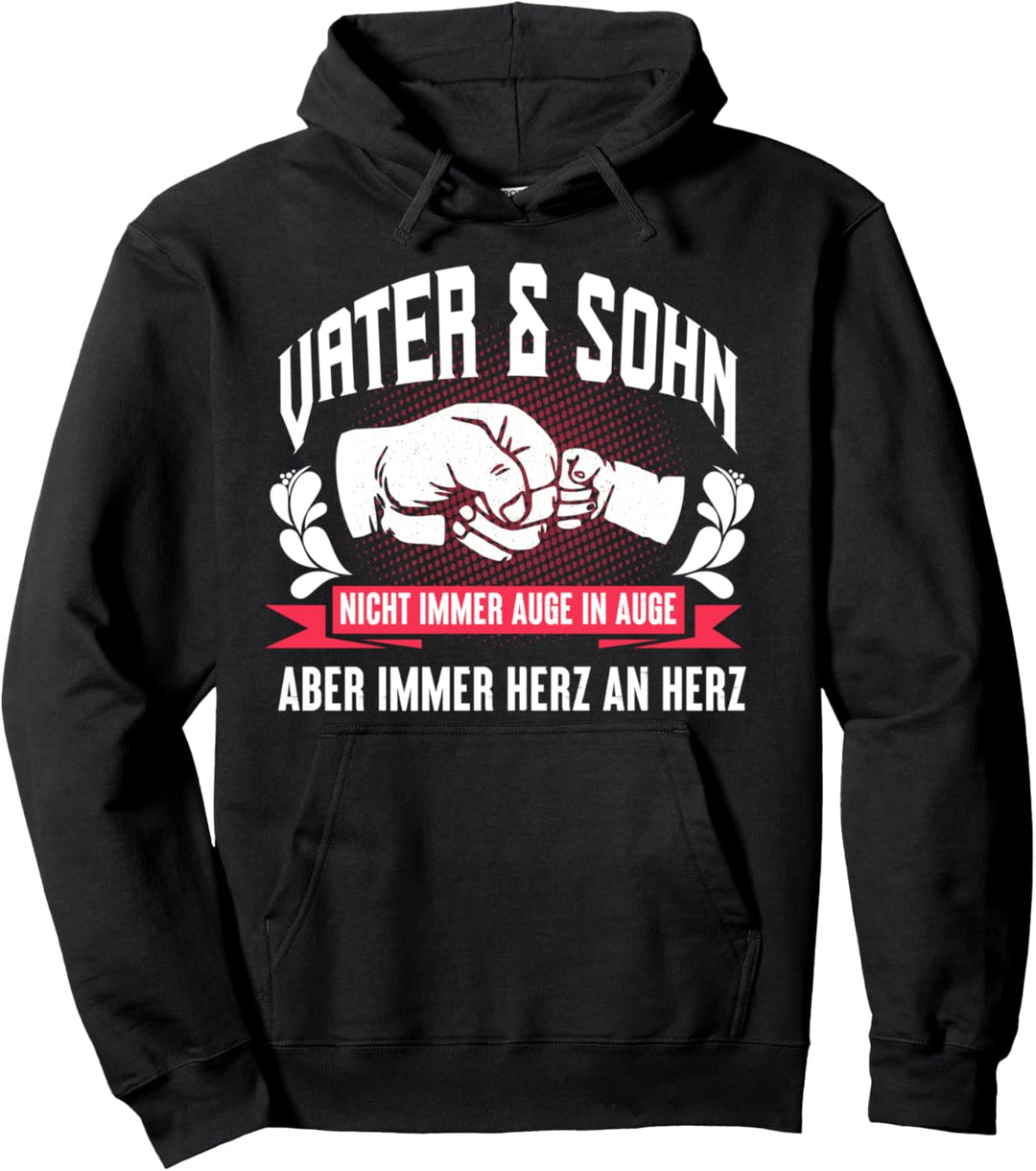 Vater und Sohn Herz An Herz Vater Sohn Partnerlook Geschenk Pullover Hoodie