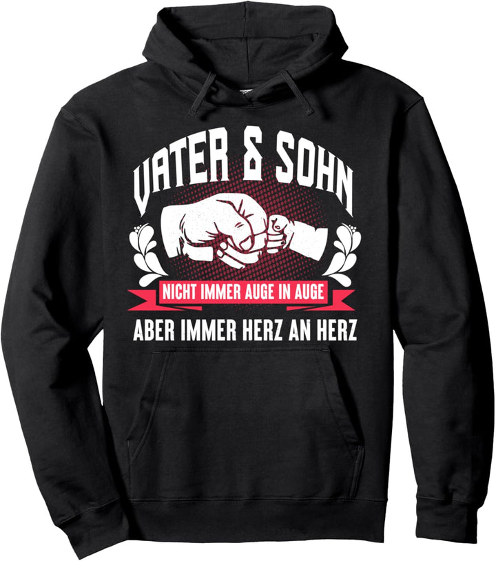 Vater und Sohn Herz An Herz Vater Sohn Partnerlook Geschenk Pullover Hoodie