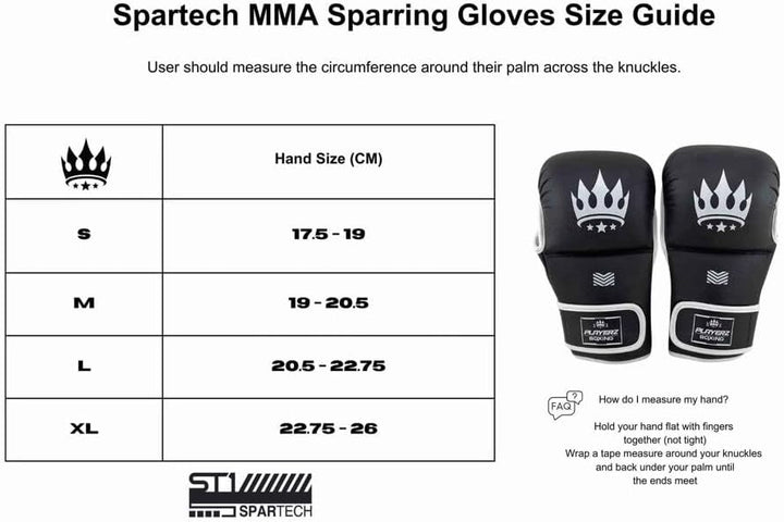Playerz Spartec MMA-Handschuhe, 200 g, gemischte Kampfsport-Handschuhe, 227 g, Grappling-Handschuhe,
