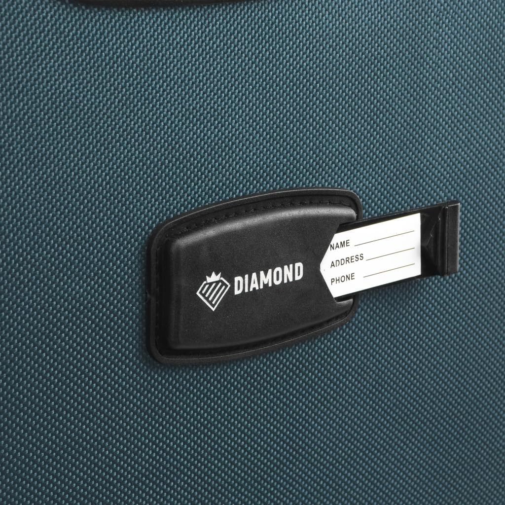 DIAMOND Weichschalen-Kabinenkoffer S 20" – Grün, Codura 1200D, 360° Rollen, Zahlenschloss, Erweiterb