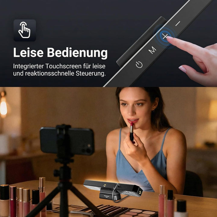 NEEWER Basics LED Kinn Fotolicht CRI95, 6W, zweifarbig, tragbares Tisch Selfie Licht, USB betrieben,