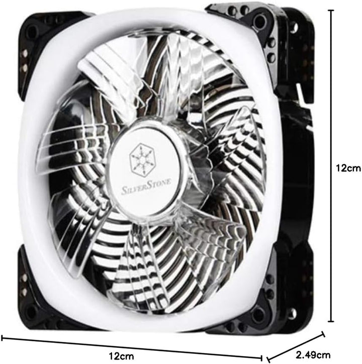 SilverStone SST-AP124-ARGB - Air Penetrator 120mm Hochleistungs-Gehäuselüfter mit addressierbaren RG