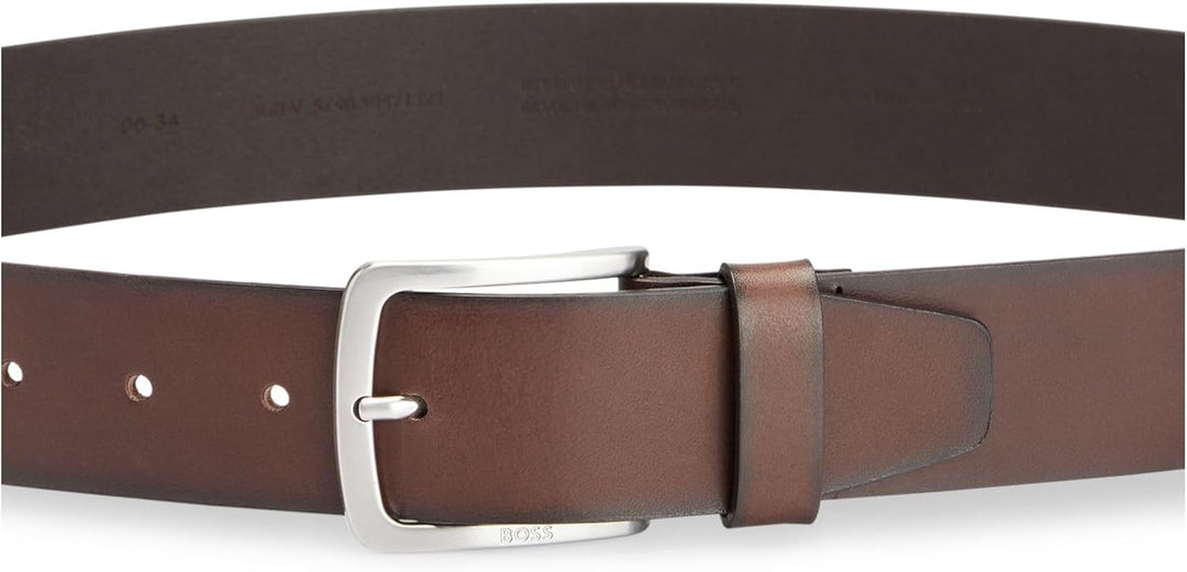 BOSS Herren Gürtel 100 Dark Brown202, 100 Dark Brown202