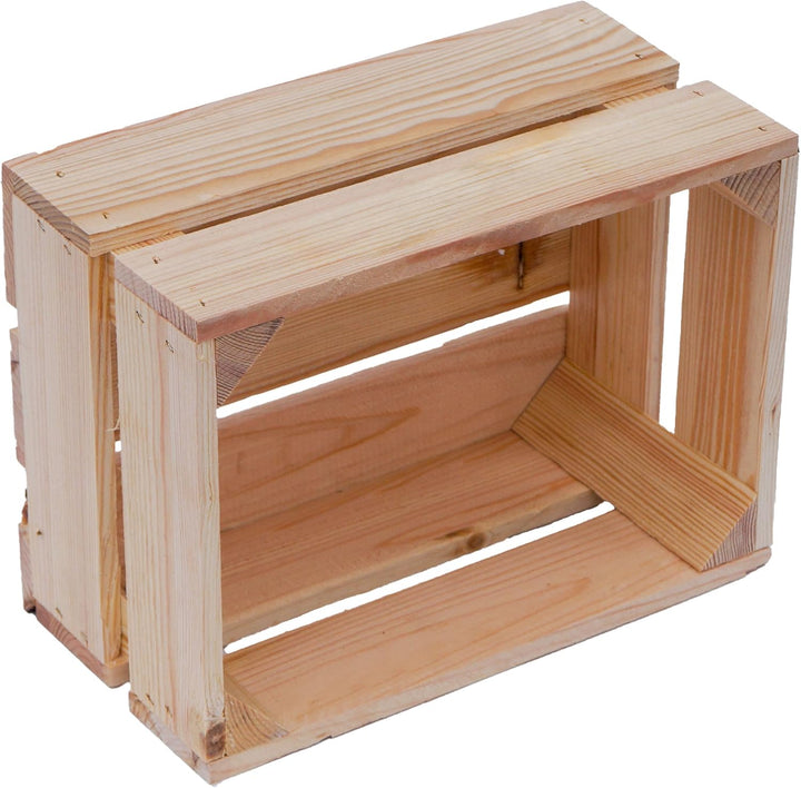 Kistenkolli Altes Land kleine geflammte Kiste Frieda Masse ca 30x22x16cm Weinkiste Aufbewahrungskist
