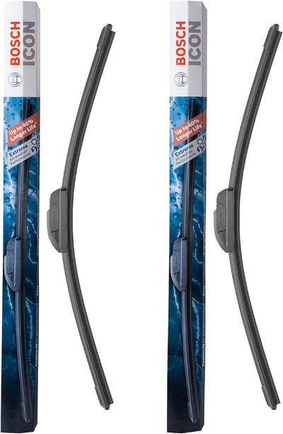 Bosch 24A19A ICON Beam Wischerblätter – Fahrer- und Beifahrerseite – Set mit 2 Blättern (24 A & 19 A