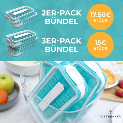 ICEBREAKER POP 2.0 Eiswürfelform - Eis herstellen und servieren, ohne das Eis zu berühren - Der Hygi