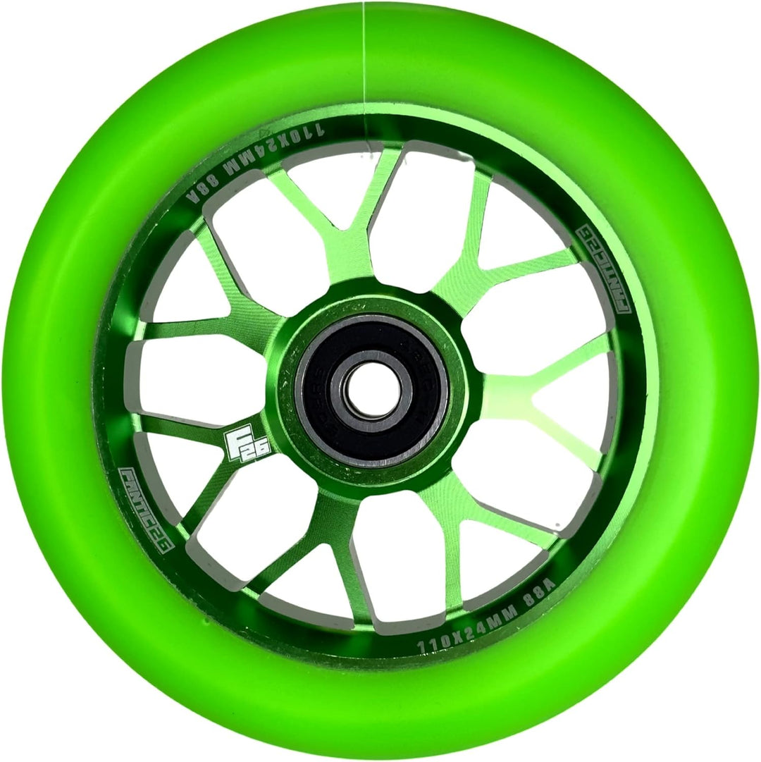 Fantic26 Spy7 Stunt Scooter Rolle I Trick I Tret I Kinder I Roller I Wheel I 110mm I ABEC 11 I Schne