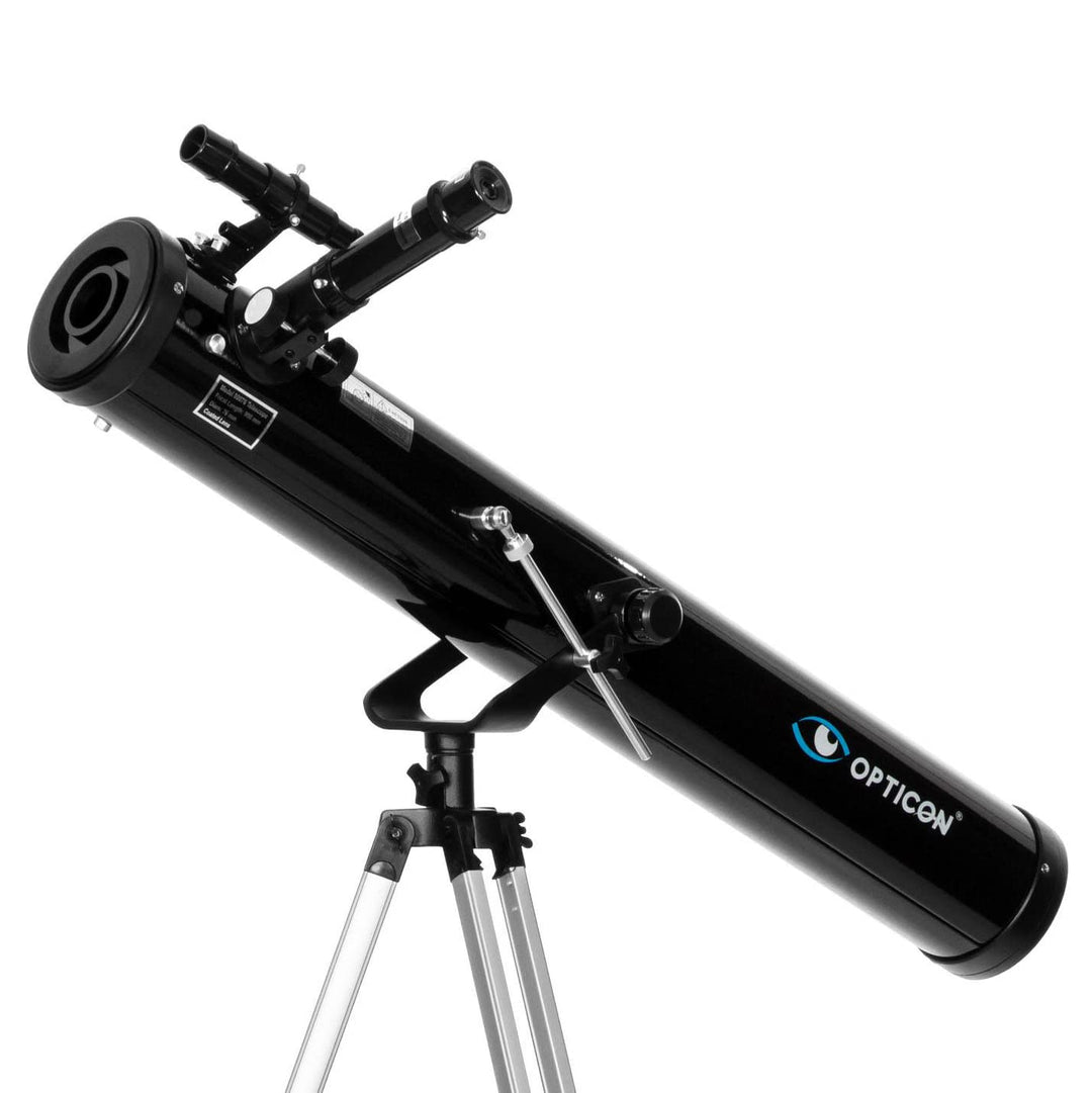 OPTICON - Teleskop Horizon I Vergrösserung 350x I Durchmesser 76 mm I Brennweite 900 mm I Okularausz