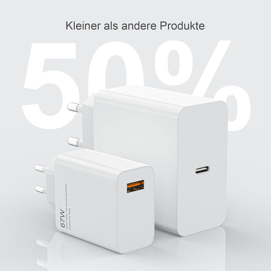 67W USB Ladegerät Netzteil für Xiaomi mit 2m Typ C Ladekabel 6A für Xiaomi 14t Pro 13T 13 Ultra 12T