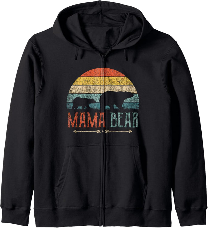 Mama Bär Muttertag Witziges Geschenk Mutter Mama Bear Kapuzenjacke