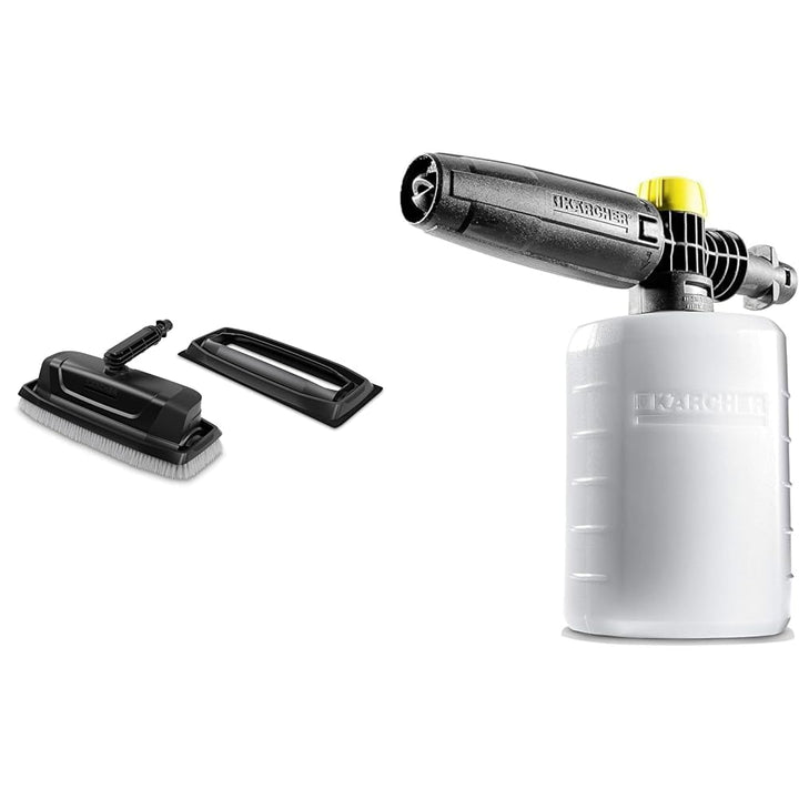 Kärcher Fassaden- und Glas-Reinigungsaufsatz für TLA 4 Teleskopstrahlrohr &amp; FJ 6 Schaumdüse Bundle m