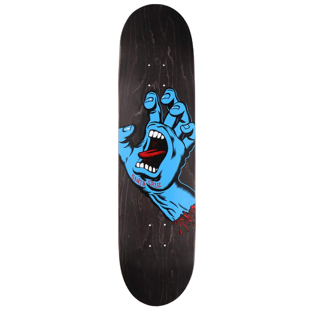 Santa Cruz Screaming Hand Skateboard Deck Schwarz Standard, Schwarz Standard