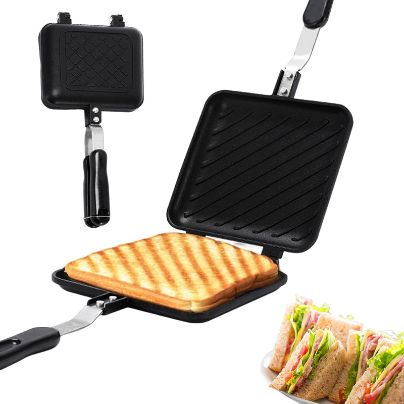 Sandwich Presse, gerösteter Sandwichhersteller Nicht-Stick-Camping-Toaster Schnellheizteastie-Herste