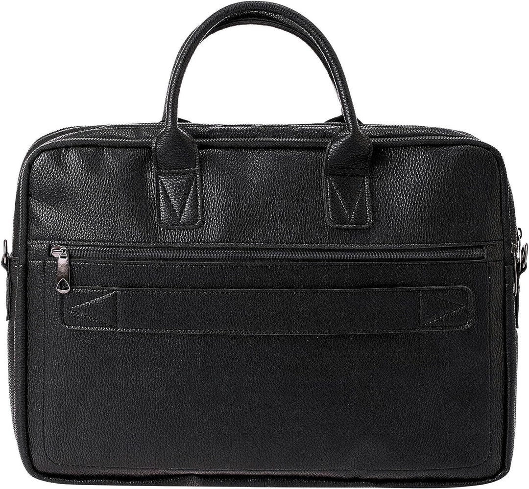 Redbridge Herren Schultertasche Messenger Bag Umhängetasche Kunstleder Schwarz, Schwarz