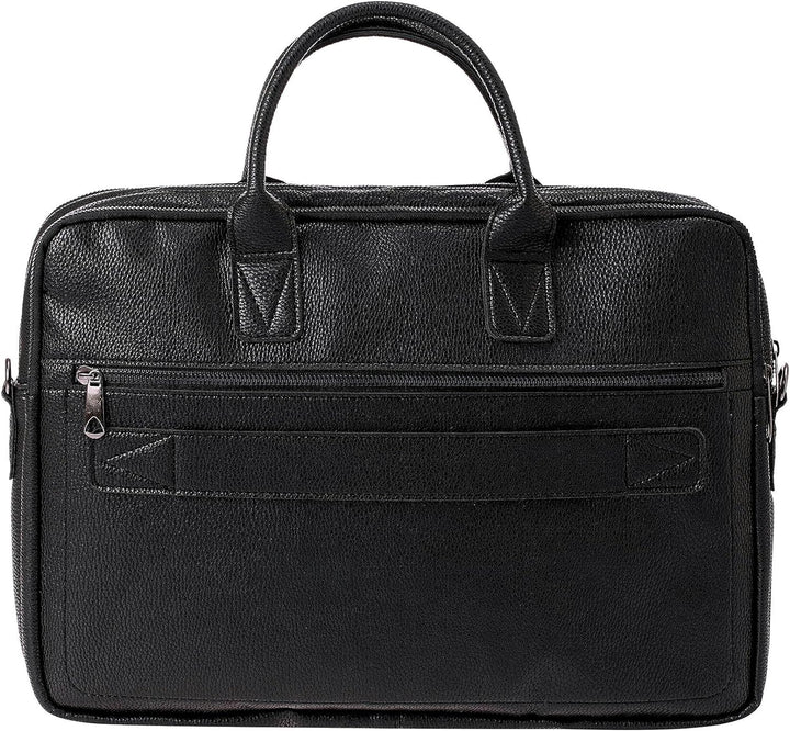 Redbridge Herren Schultertasche Messenger Bag Umhängetasche Kunstleder Schwarz, Schwarz