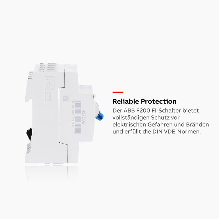 ABB F200 RCCB, 4-polig, 63A, 300mA Typ A 230V ac Single, Single